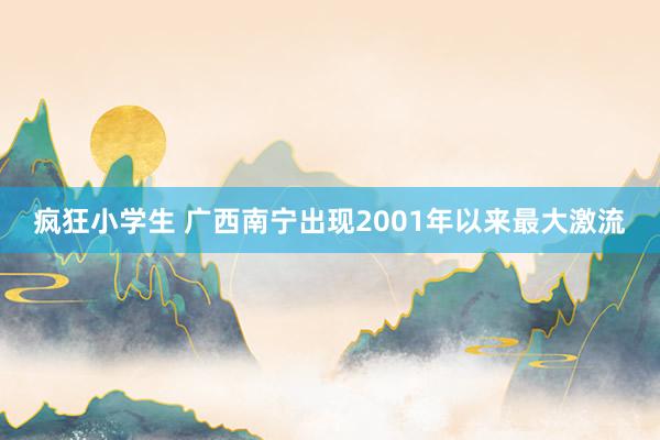 疯狂小学生 广西南宁出现2001年以来最大激流