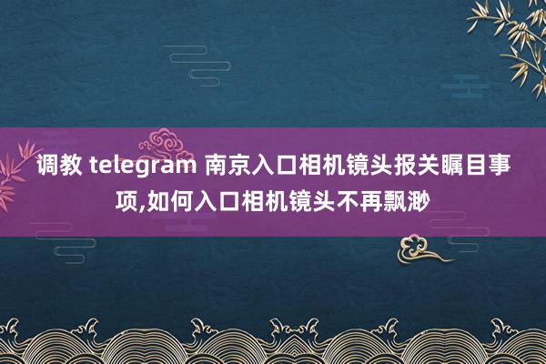 调教 telegram 南京入口相机镜头报关瞩目事项，如何入口相机镜头不再飘渺