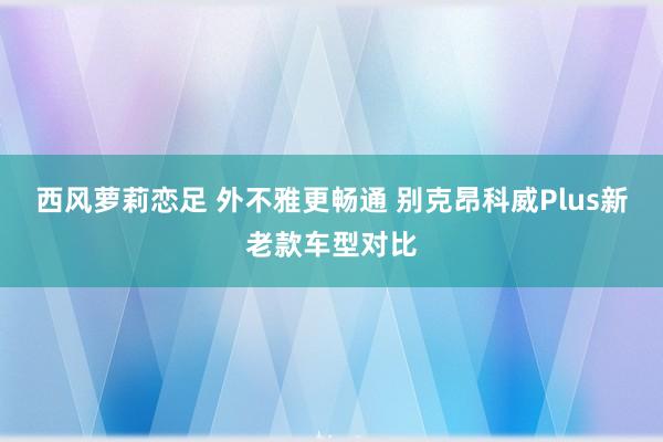 西风萝莉恋足 外不雅更畅通 别克昂科威Plus新老款车型对比