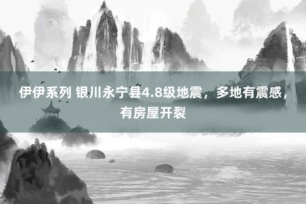 伊伊系列 银川永宁县4.8级地震，多地有震感，有房屋开裂